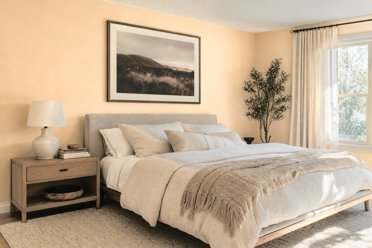 Interactive Cream by Sherwin-Williams on interiors