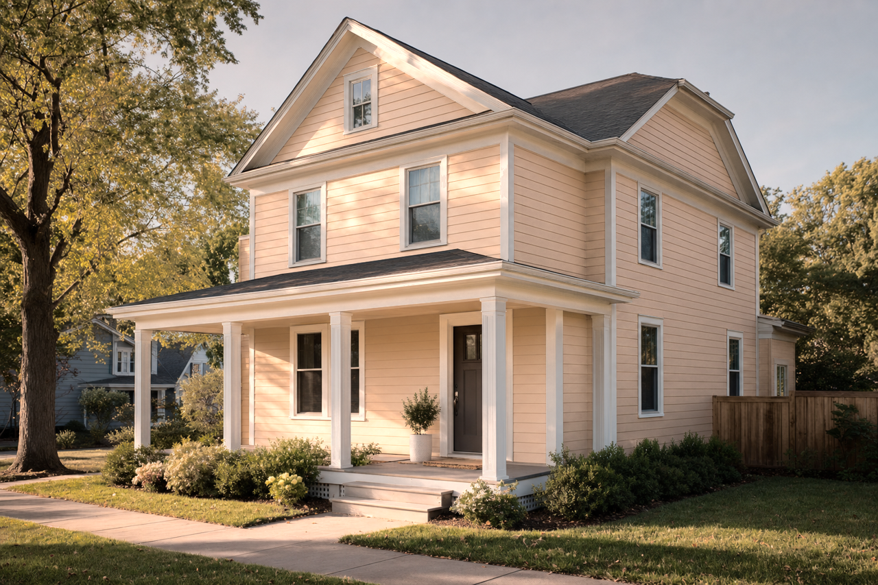 Bagel by Sherwin-Williams on exterior