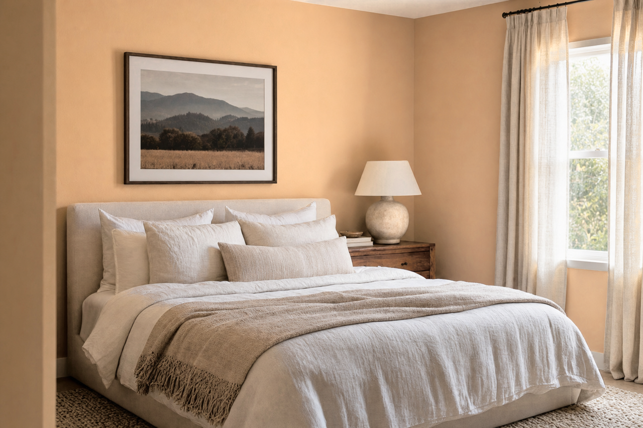 Totally Tan by Sherwin-Williams on interiors