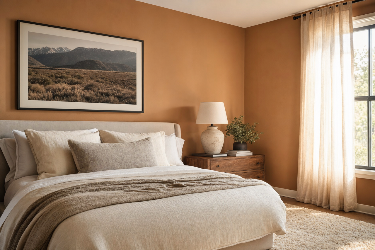 Smokey Topaz by Sherwin-Williams on interiors
