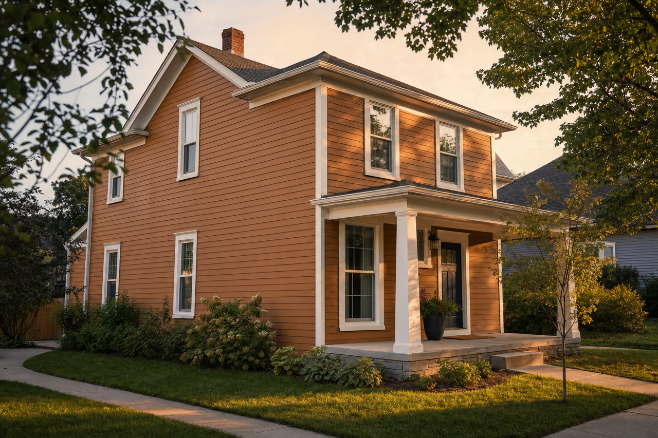 Leather Bound by Sherwin-Williams on exterior