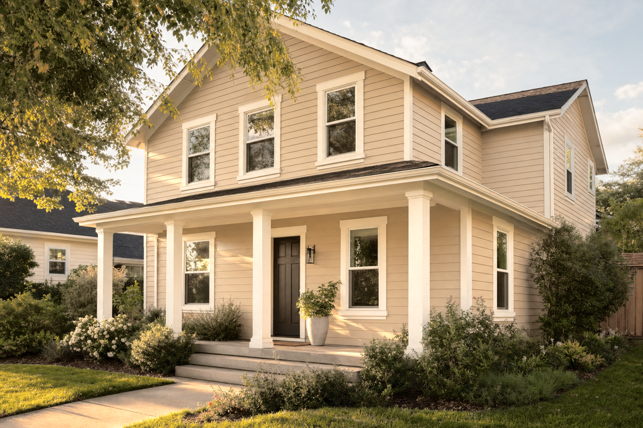 Whole Wheat by Sherwin-Williams on exterior