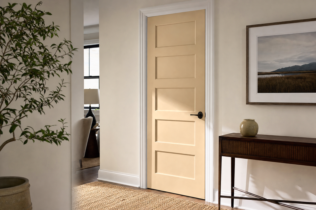 Whole Wheat by Sherwin-Williams on interior-doors