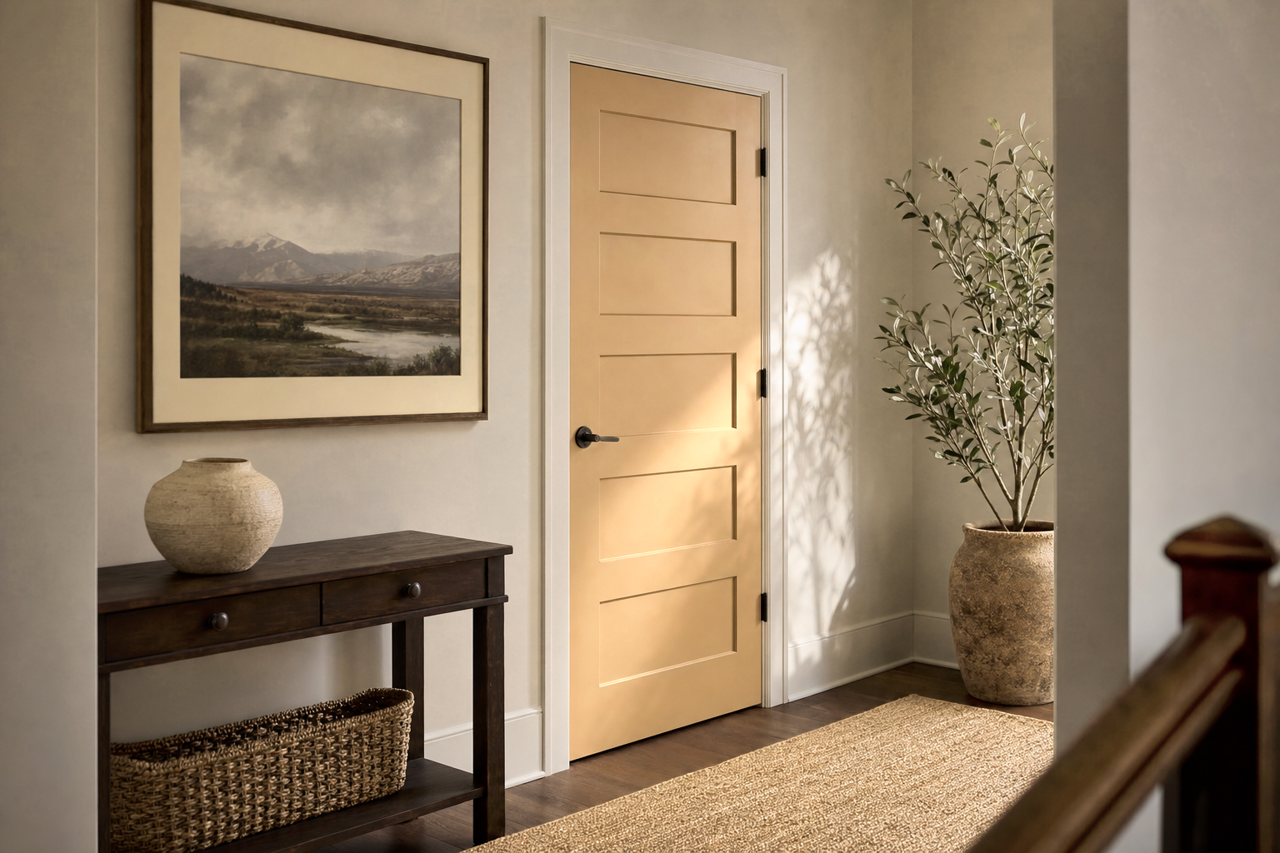 Camelback by Sherwin-Williams on interior-doors