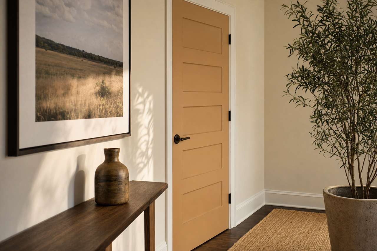 Baguette by Sherwin-Williams on interior-doors