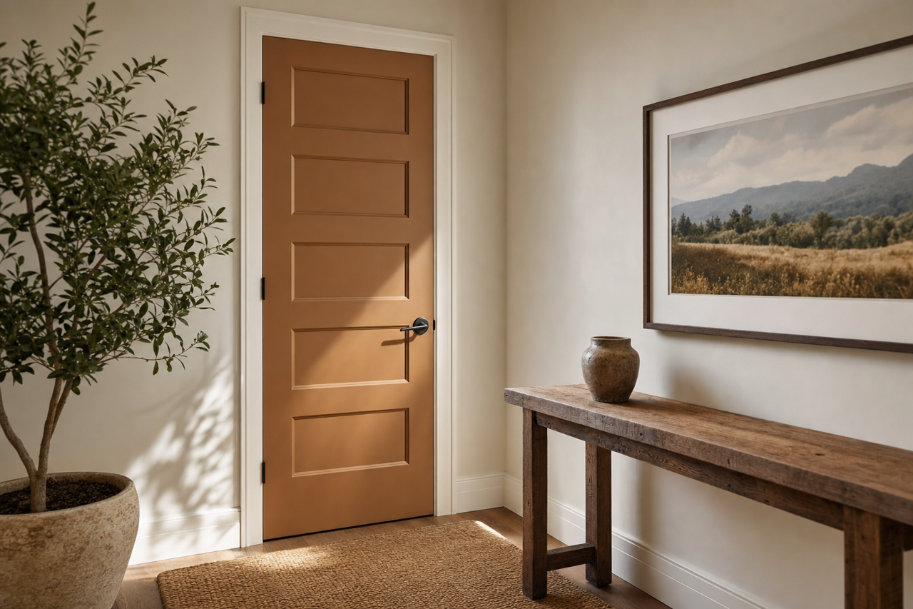 Craft Paper by Sherwin-Williams on interior-doors