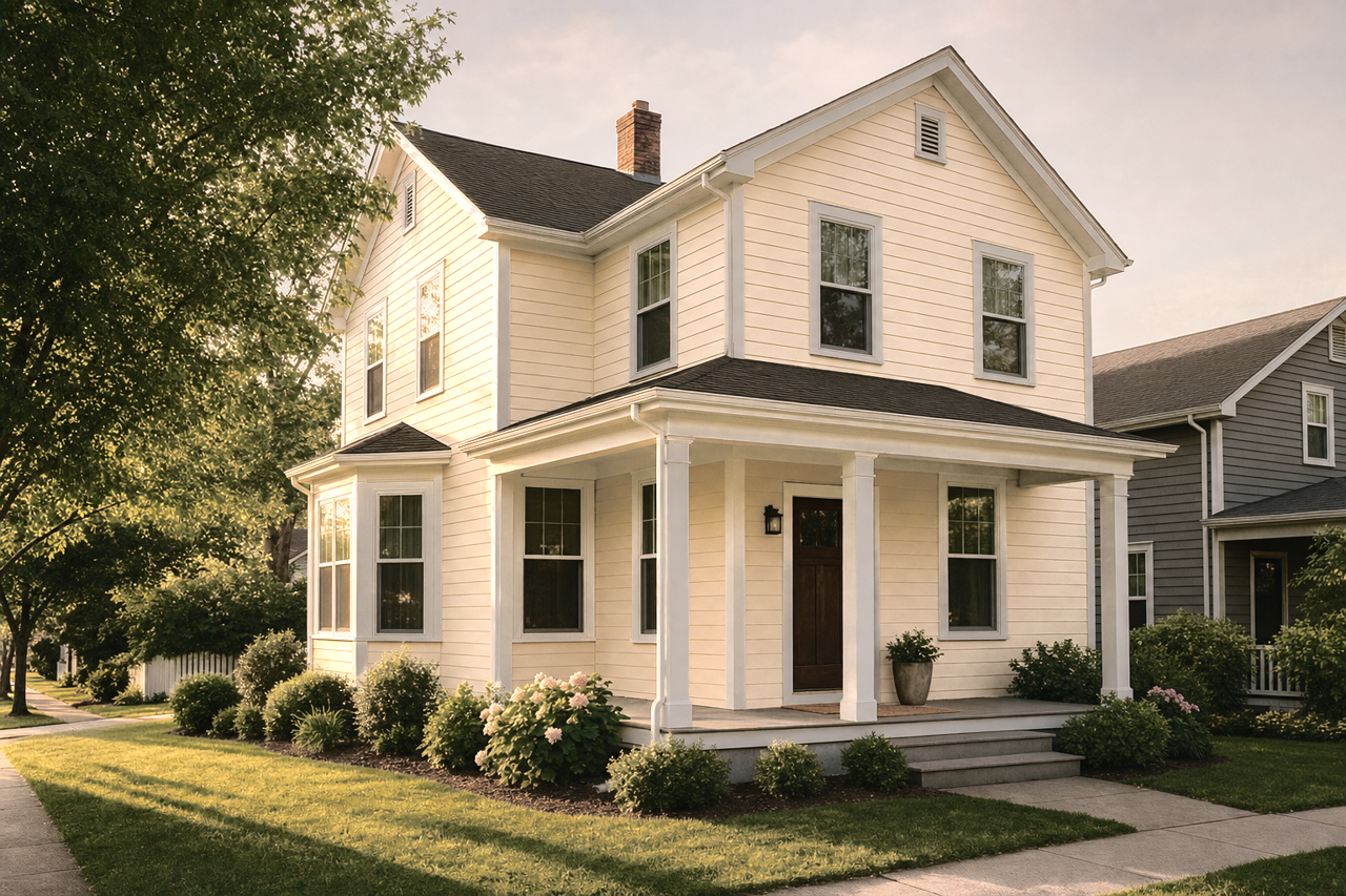 Ivoire by Sherwin-Williams on exterior