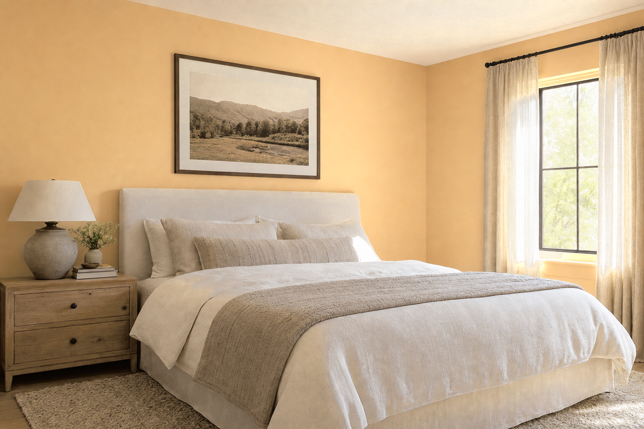 Blonde by Sherwin-Williams on interiors