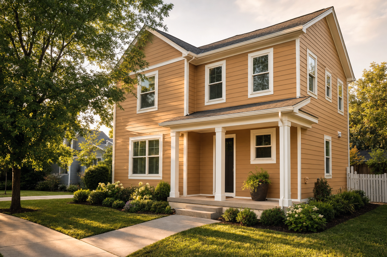 Chamois by Sherwin-Williams on exterior