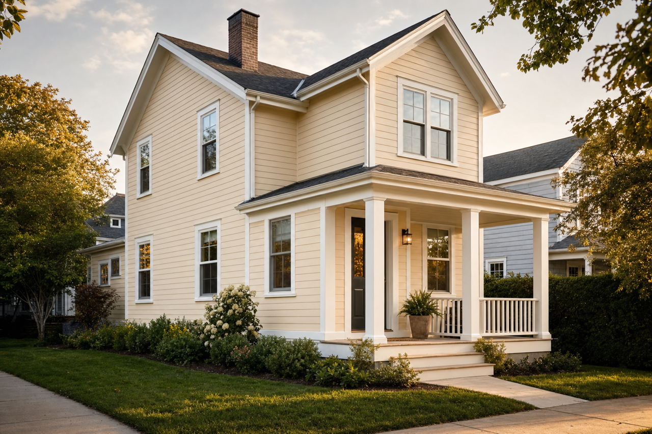 Muslin by Sherwin-Williams on exterior