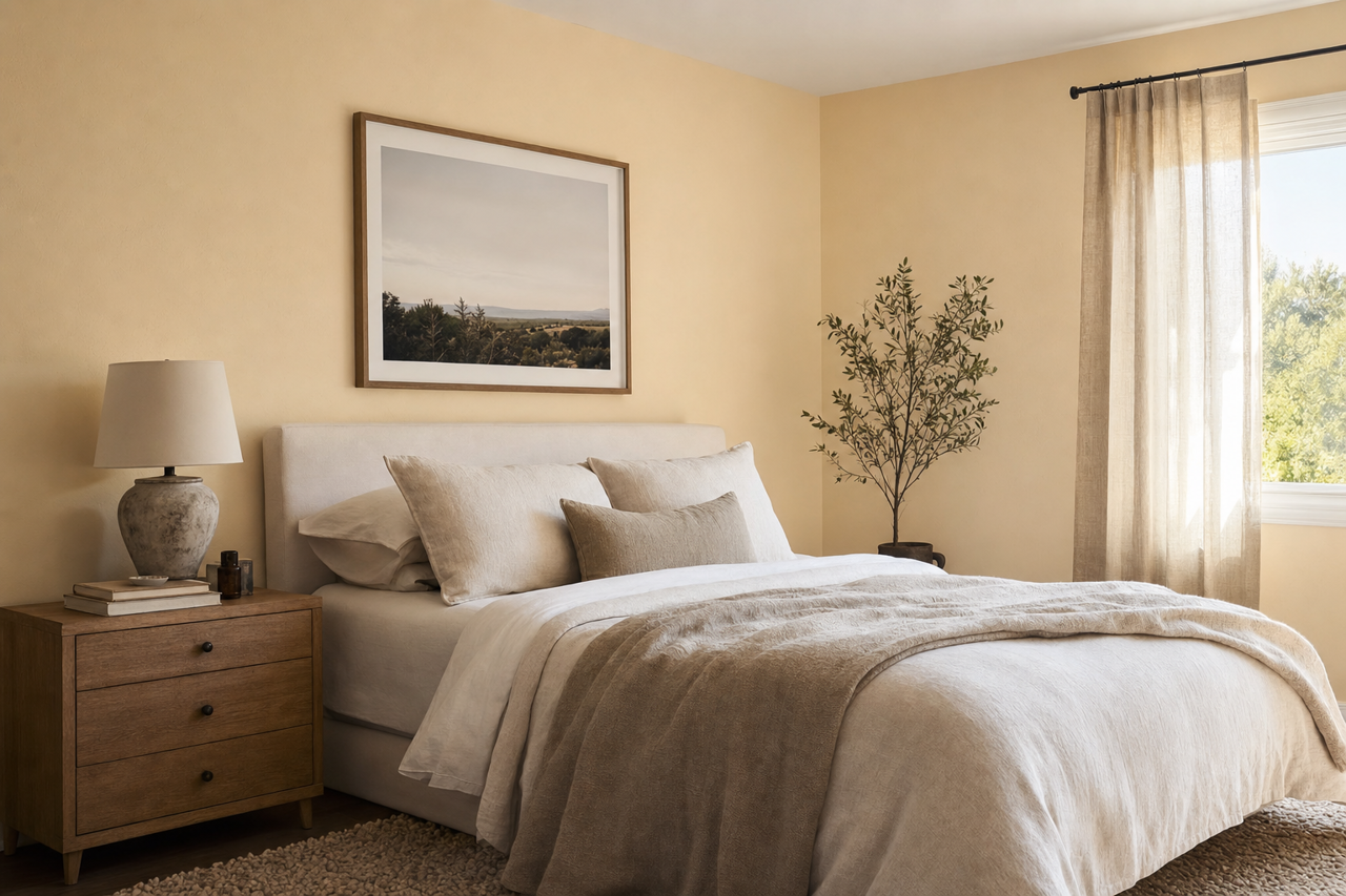 Muslin by Sherwin-Williams on interiors