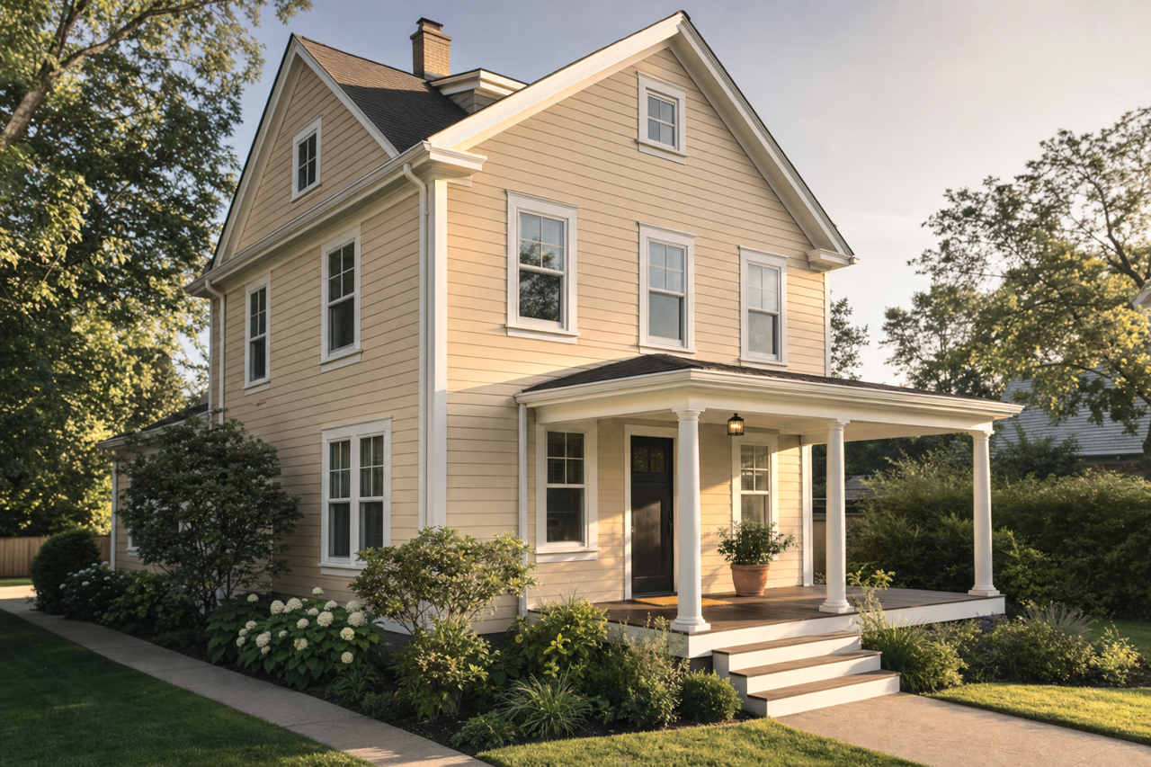 Ecru by Sherwin-Williams on exterior