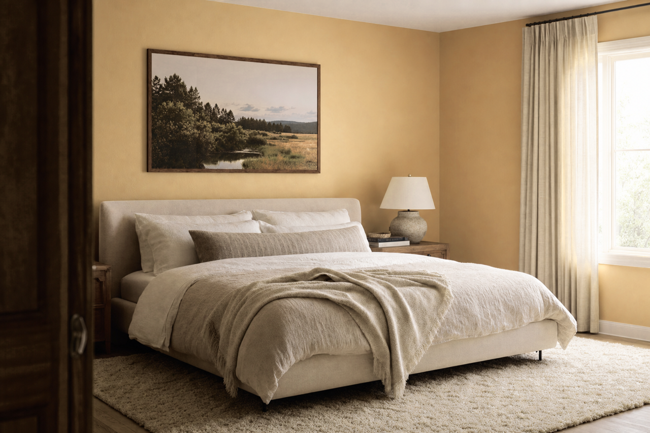 Harmonic Tan by Sherwin-Williams on interiors