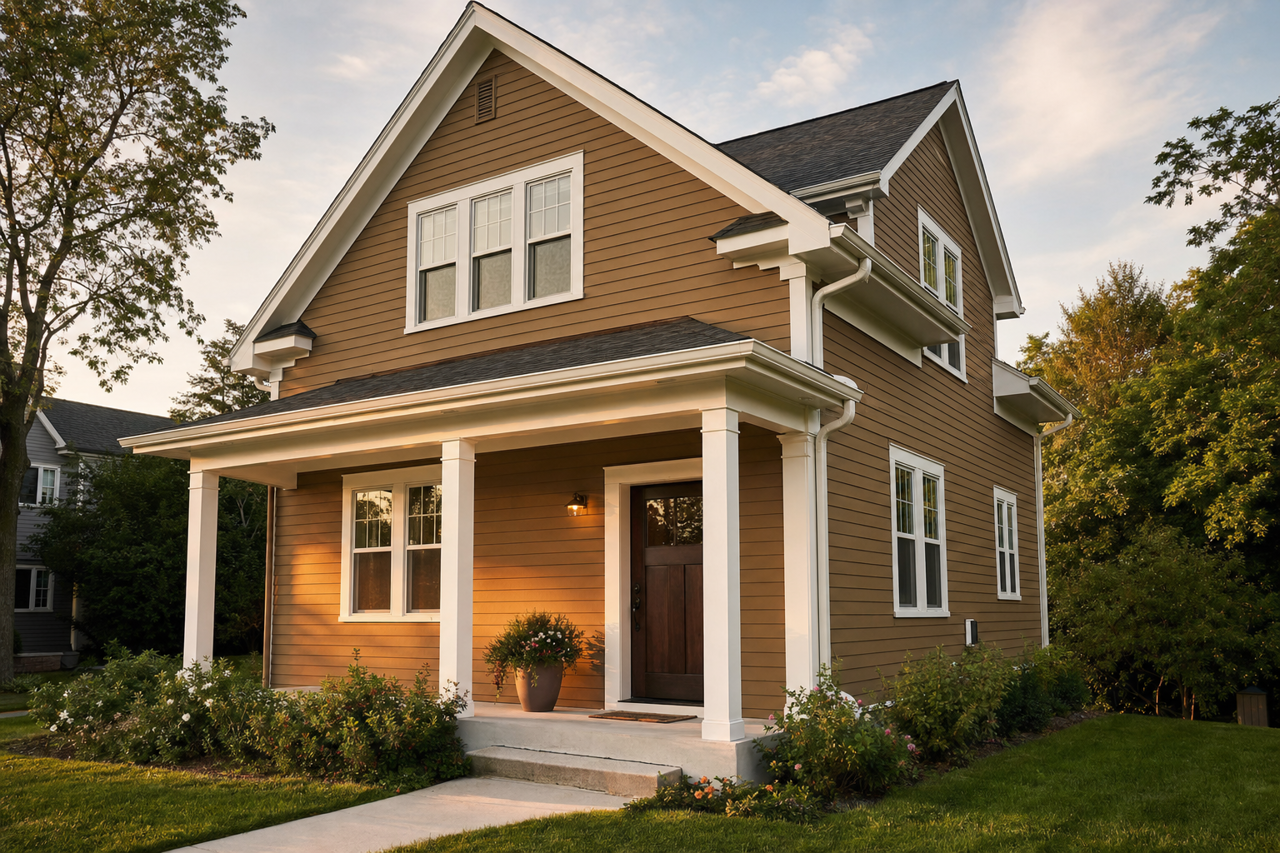 Mossy Gold by Sherwin-Williams on exterior