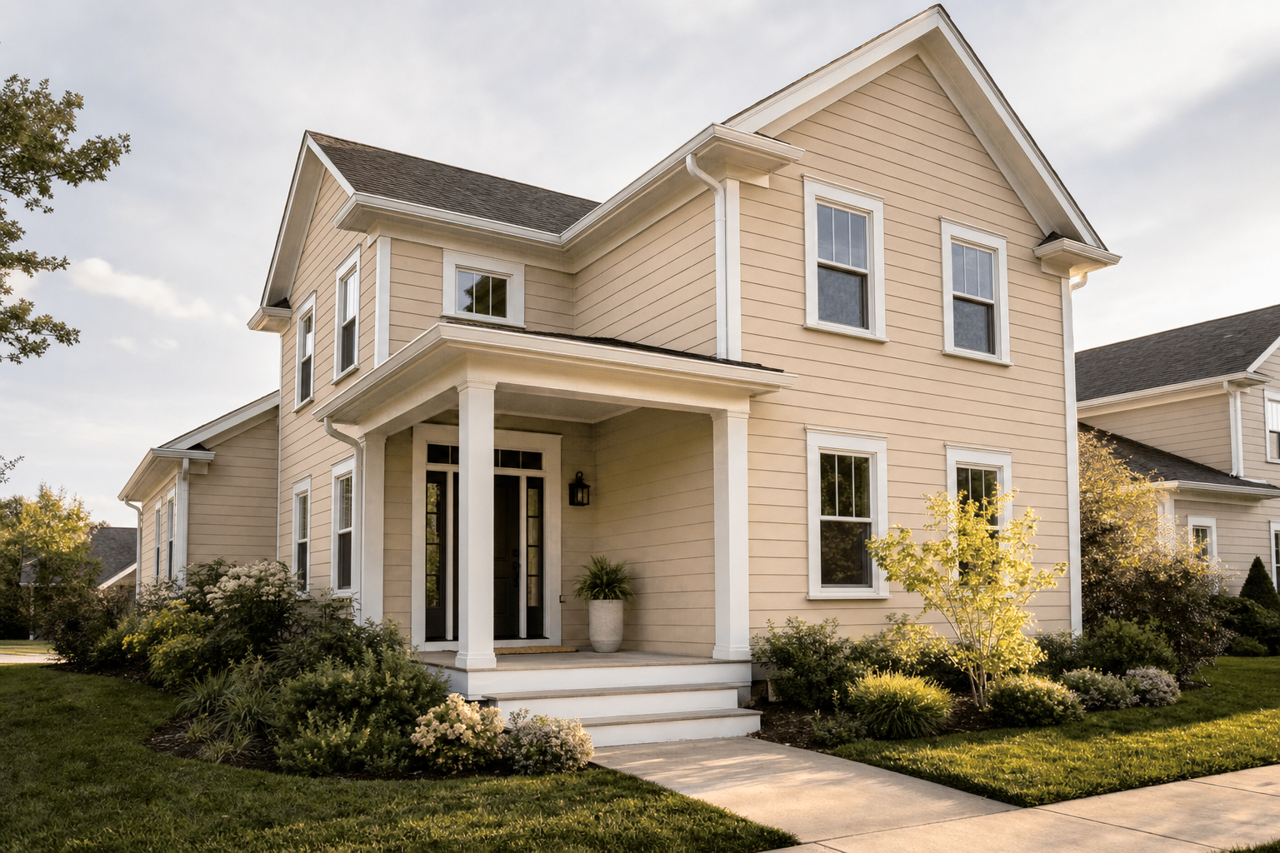 Basket Beige by Sherwin-Williams on exterior