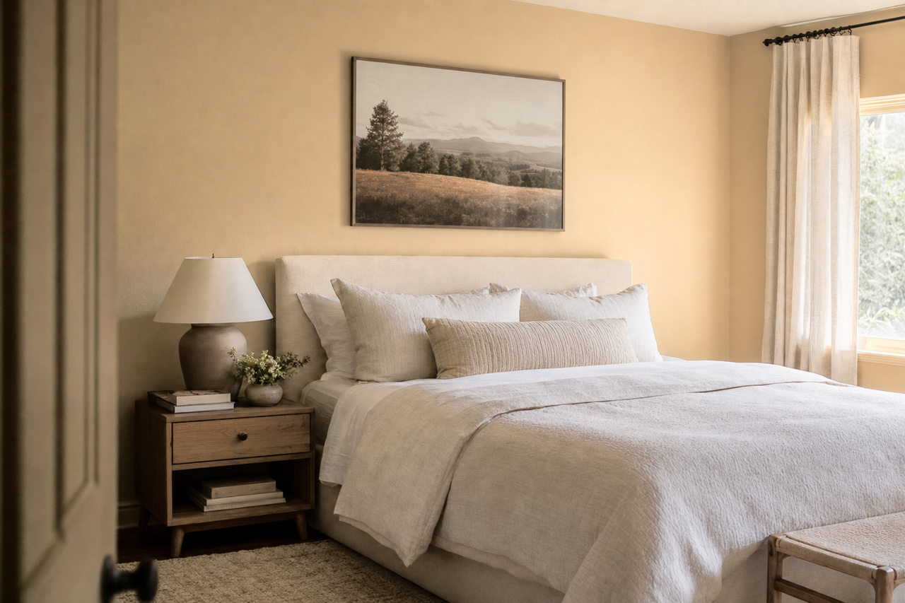 Basket Beige by Sherwin-Williams on interiors