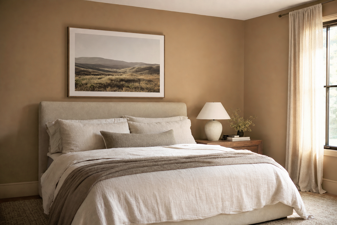 Dapper Tan by Sherwin-Williams on interiors