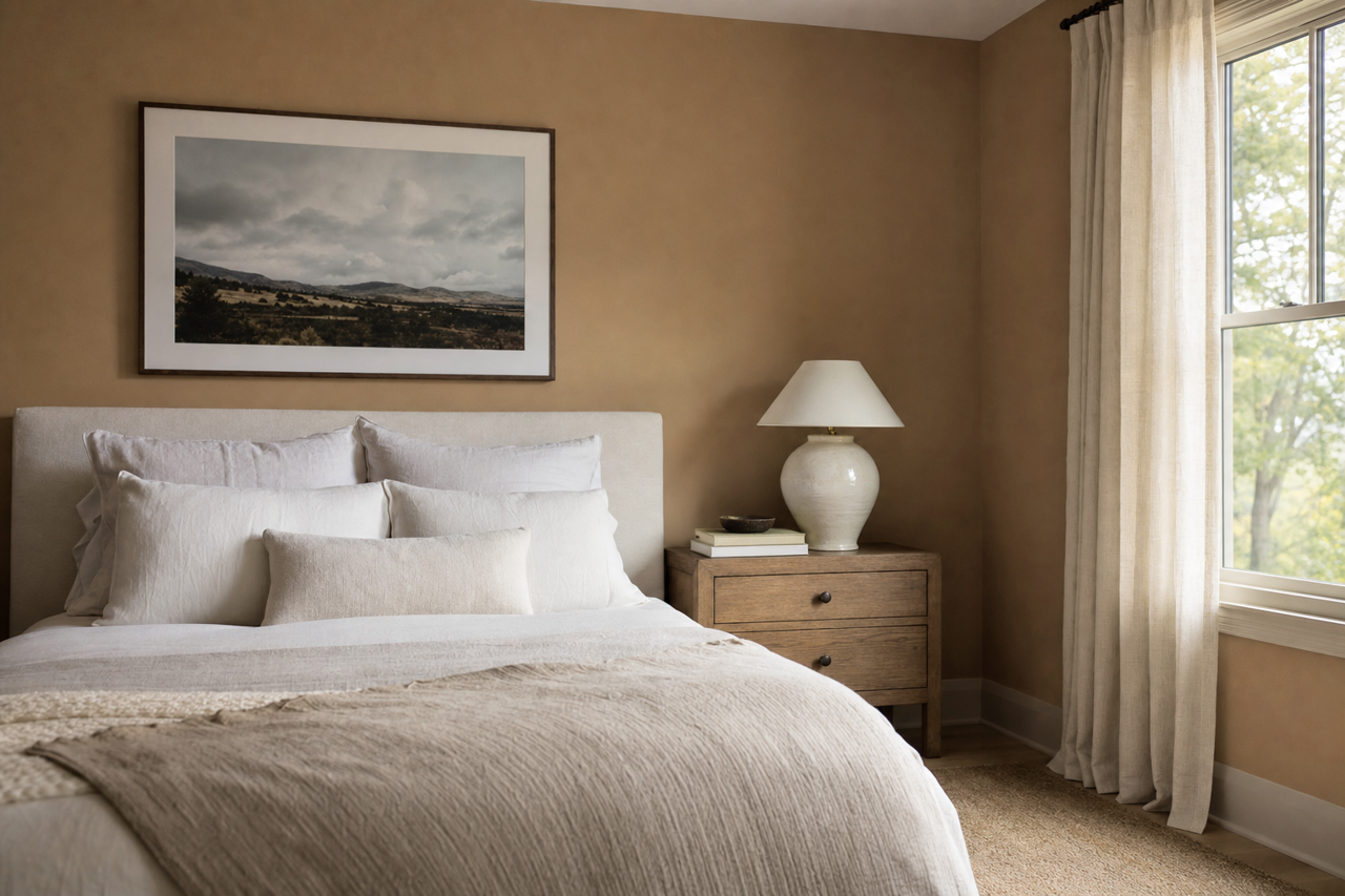 Thatch Brown by Sherwin-Williams on interiors