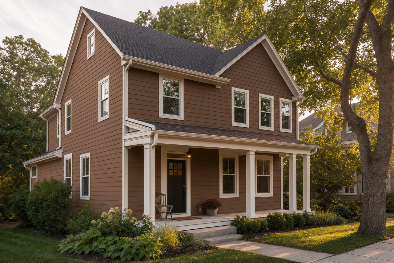 Umber by Sherwin-Williams on exterior