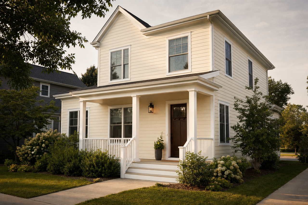 Panda White by Sherwin-Williams on exterior