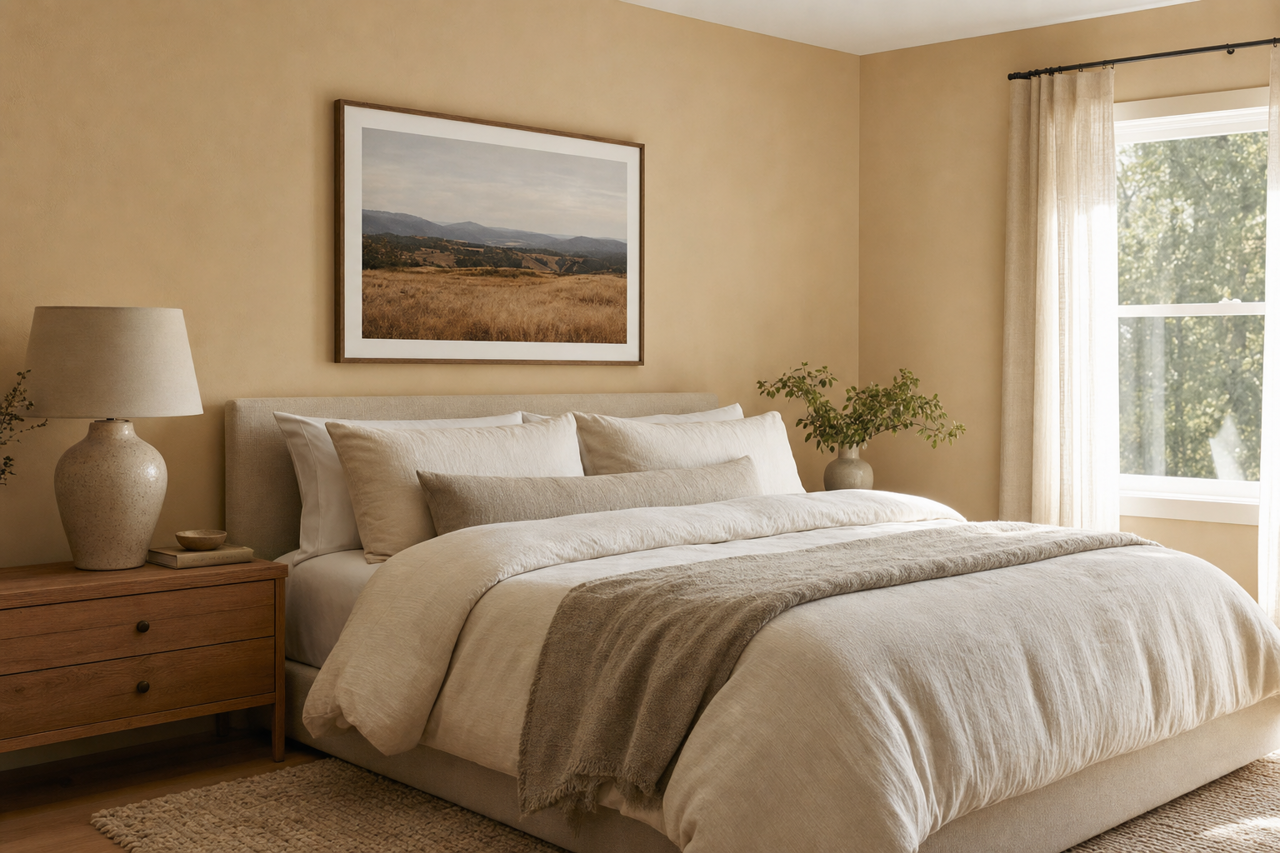 Relaxed Khaki by Sherwin-Williams on interiors