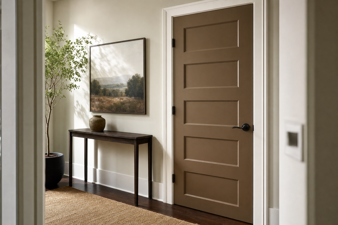 Protégé Bronze by Sherwin-Williams on interior-doors