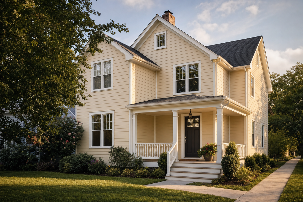 Rice Grain by Sherwin-Williams on exterior