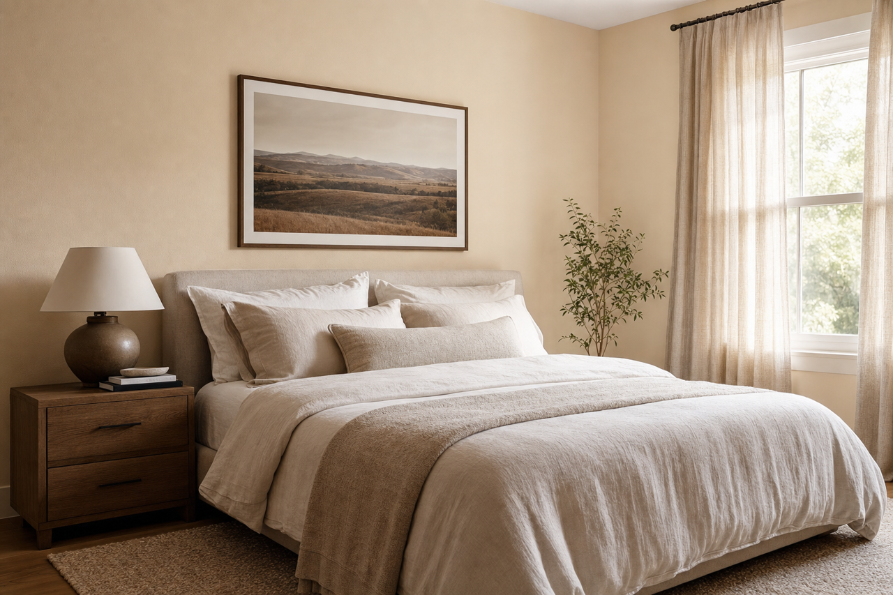Rice Grain by Sherwin-Williams on interiors