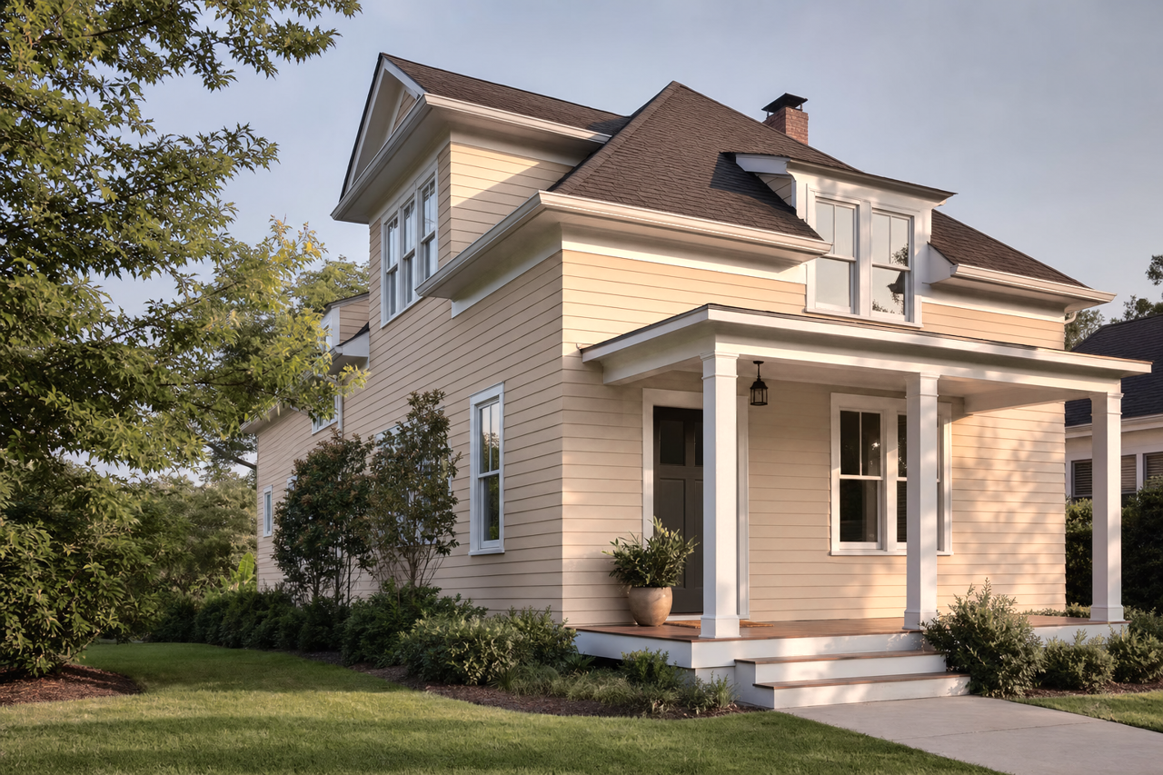 Ramie by Sherwin-Williams on exterior