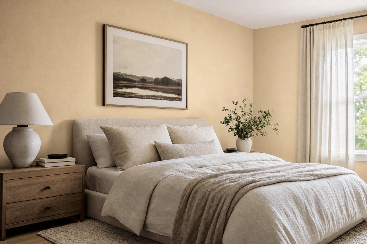 Ramie by Sherwin-Williams on interiors