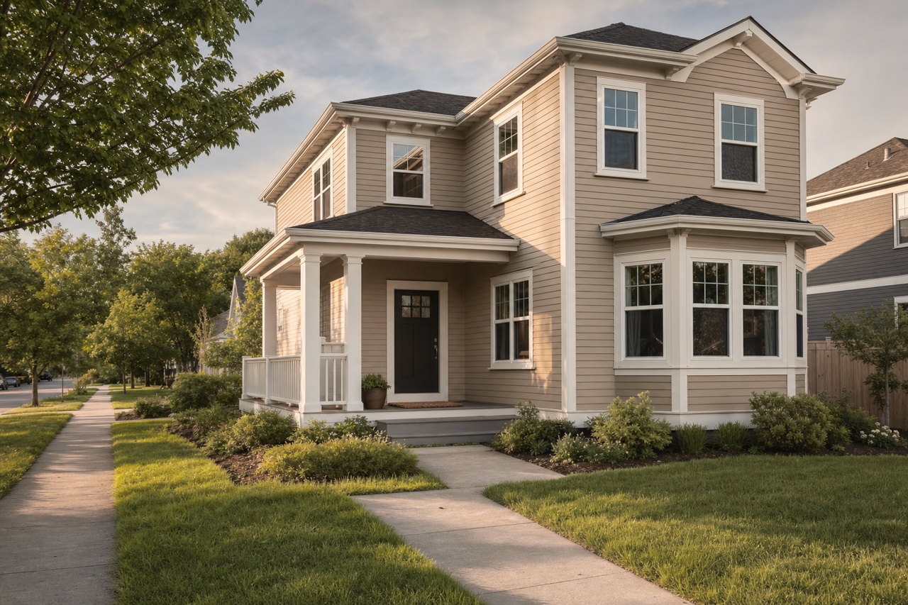 Sawdust by Sherwin-Williams on exterior