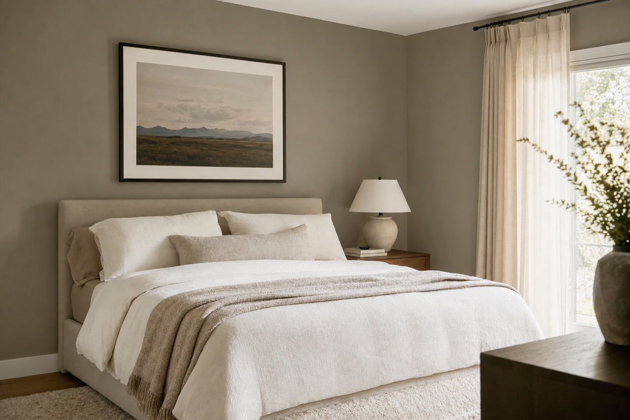 Connected Gray by Sherwin-Williams on interiors