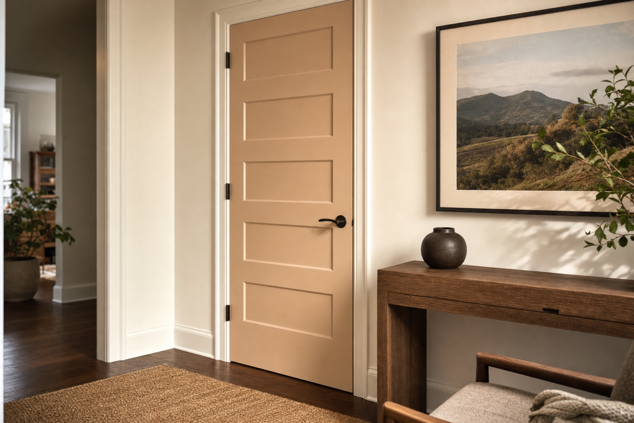 Techno Gray by Sherwin-Williams on interior-doors