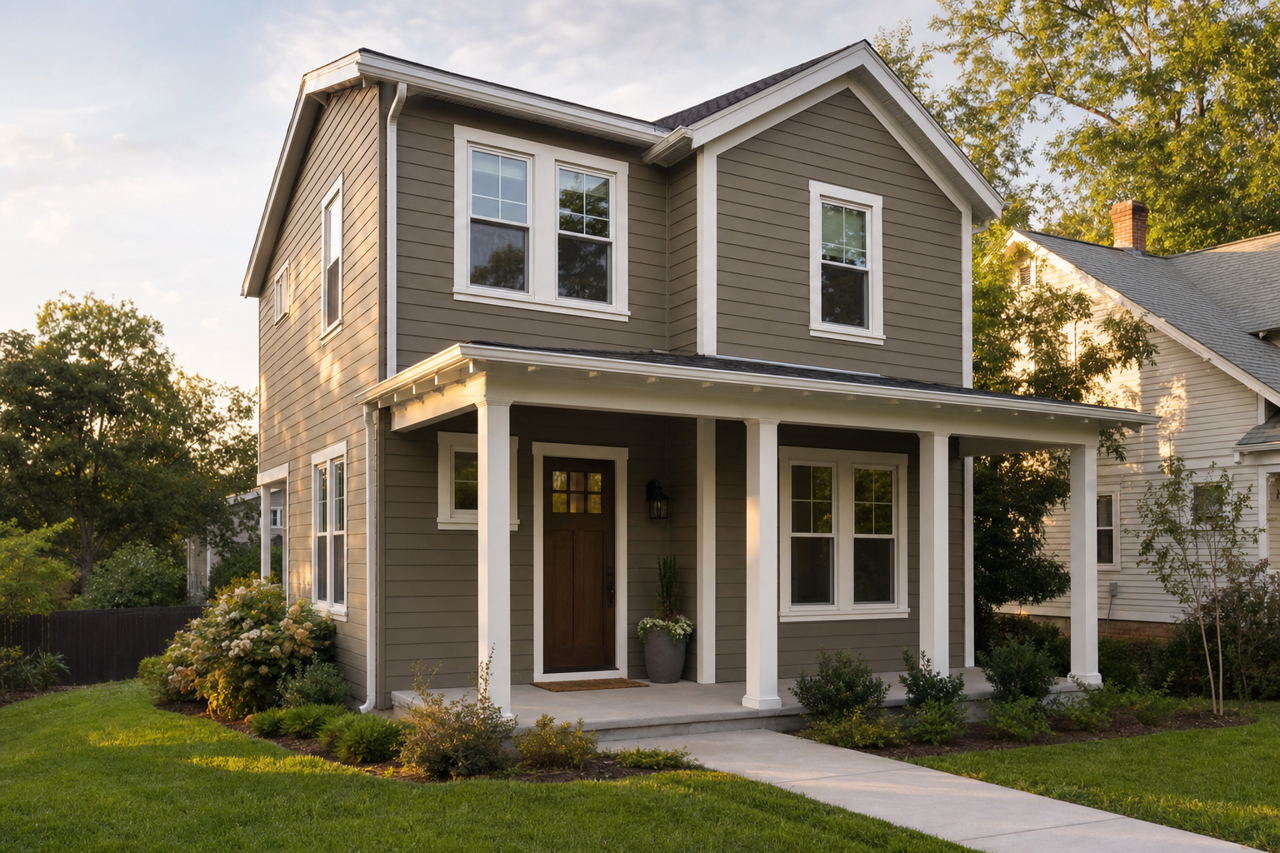 Cocoon by Sherwin-Williams on exterior
