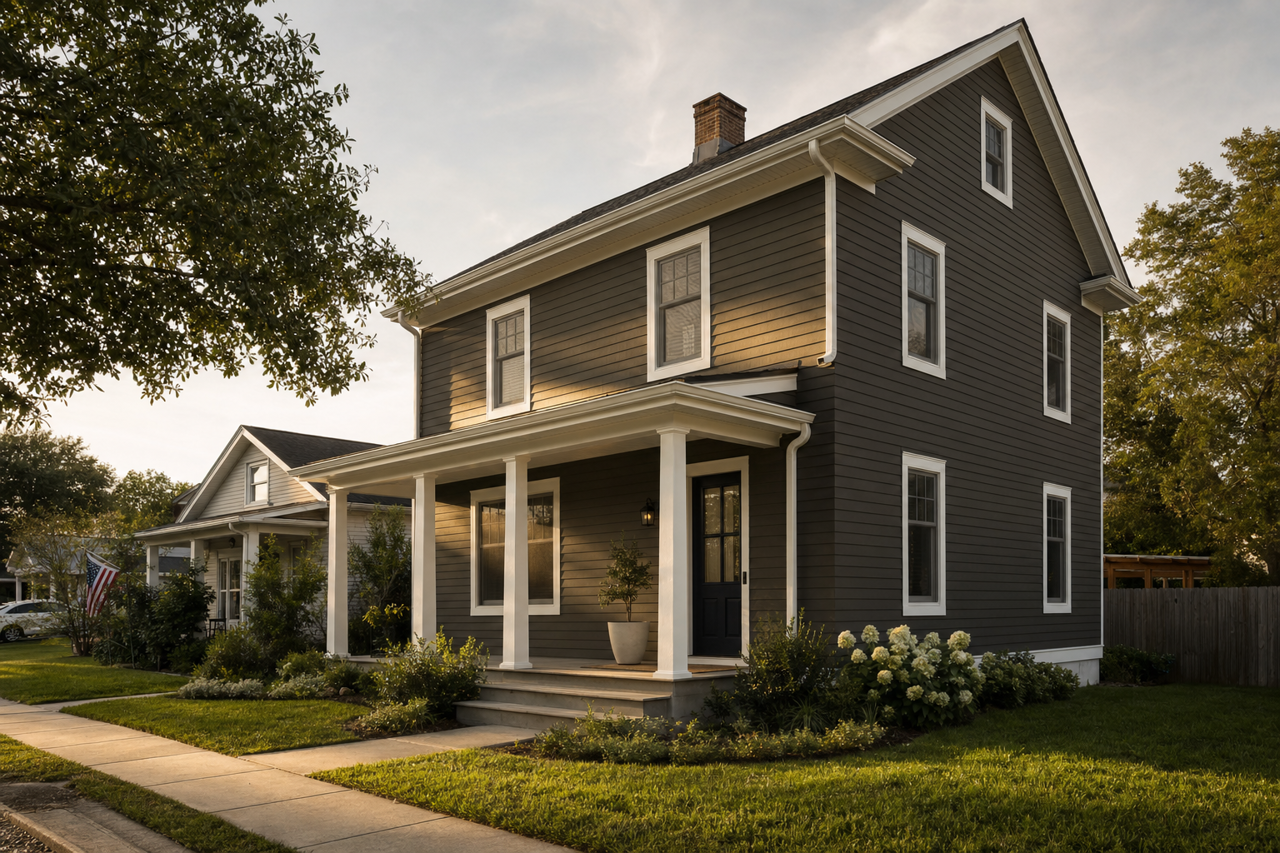 Andiron by Sherwin-Williams on exterior