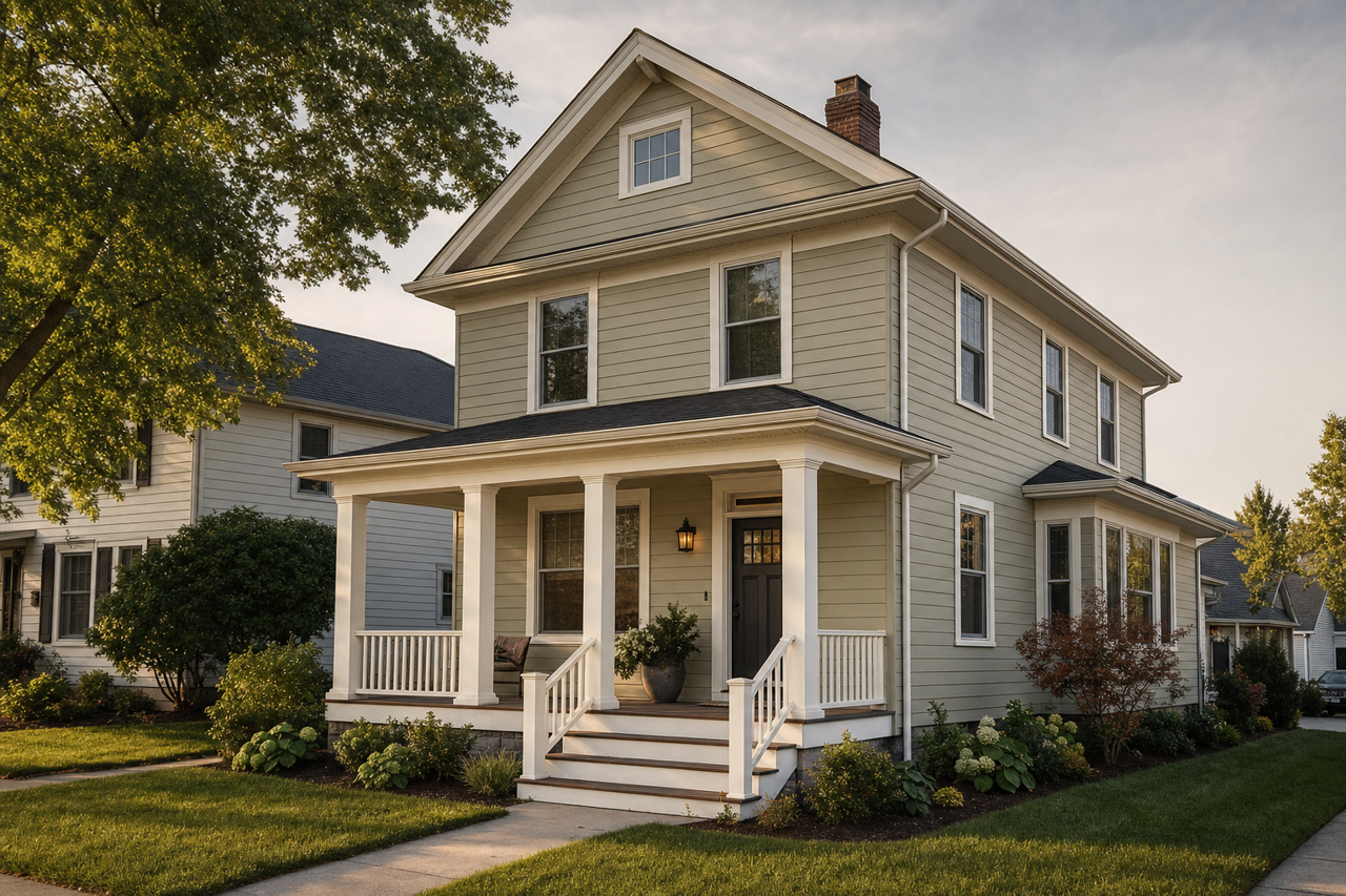 Clary Sage by Sherwin-Williams on exterior