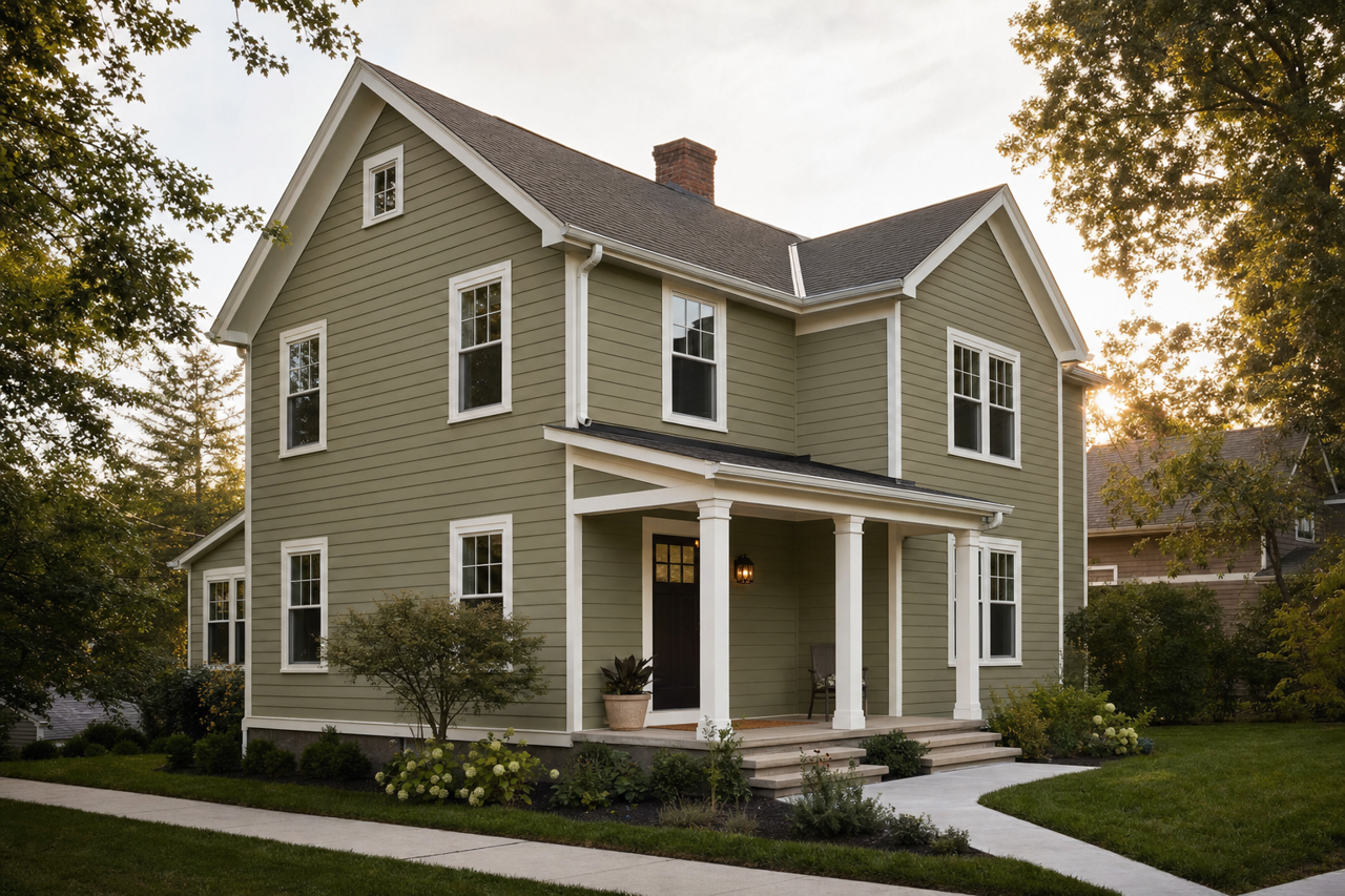 Artichoke by Sherwin-Williams on exterior