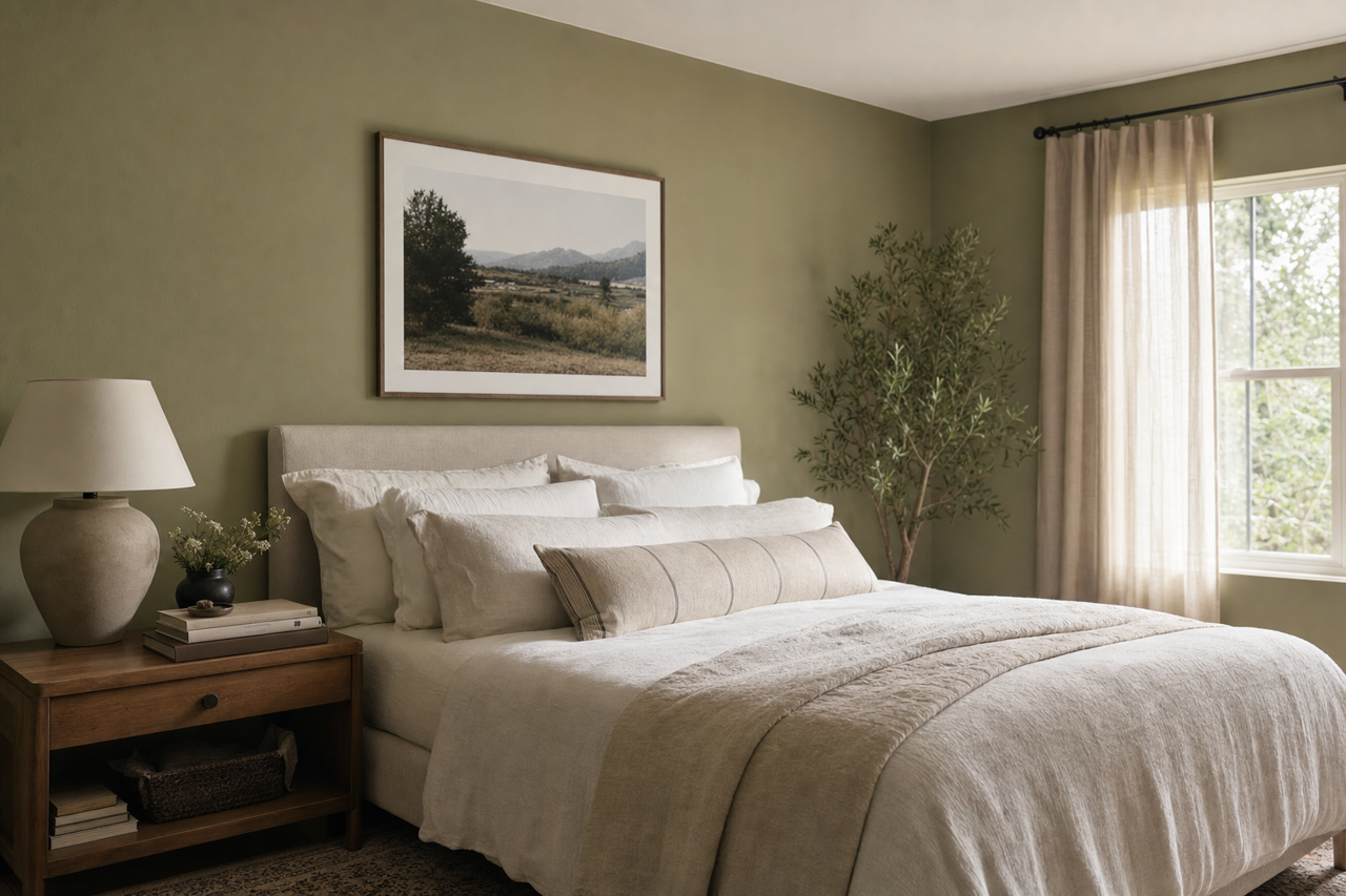 Artichoke by Sherwin-Williams on interiors