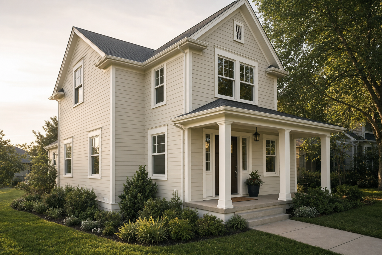 Conservative Gray by Sherwin-Williams on exterior
