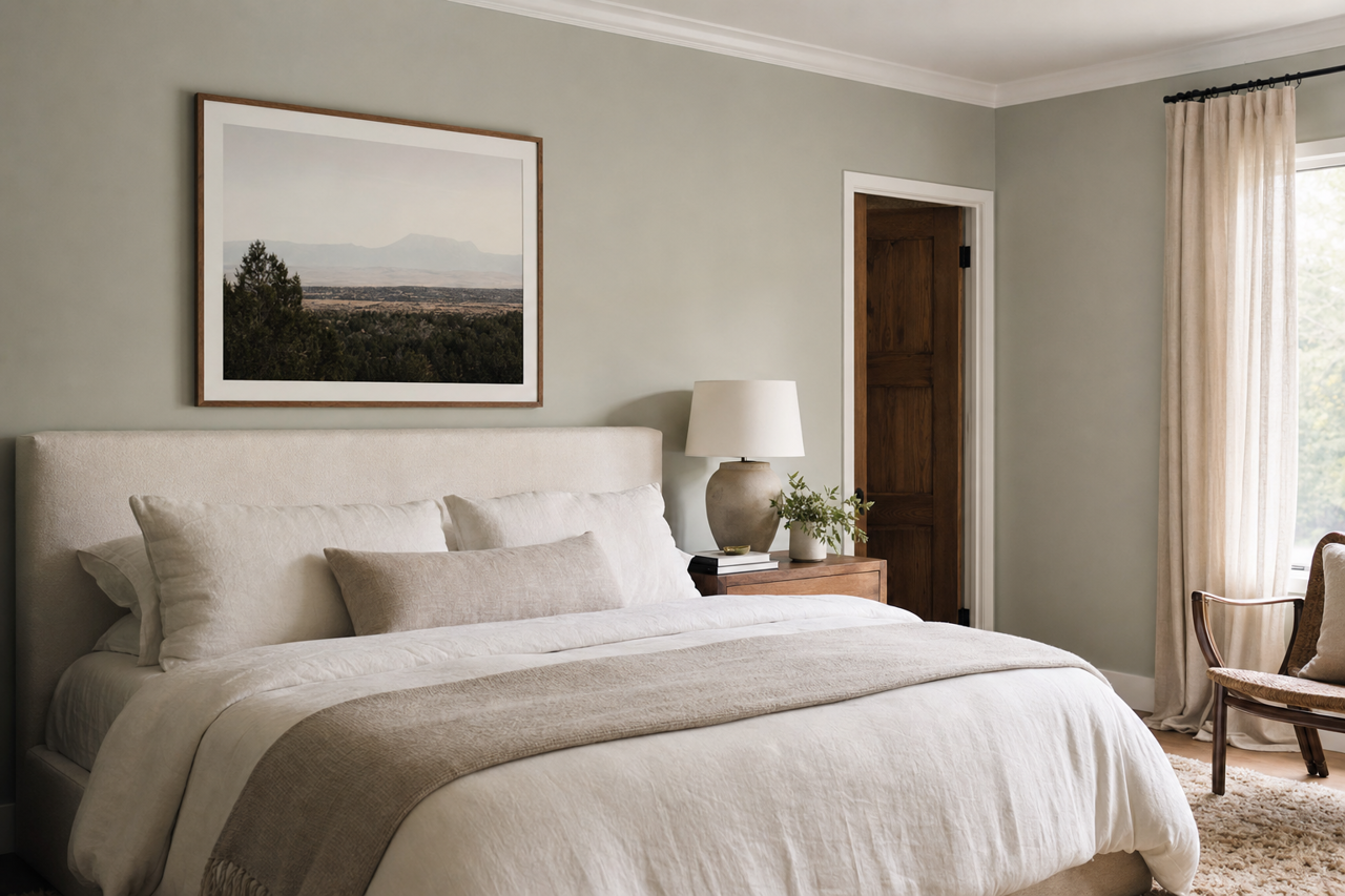 Escape Gray by Sherwin-Williams on interiors