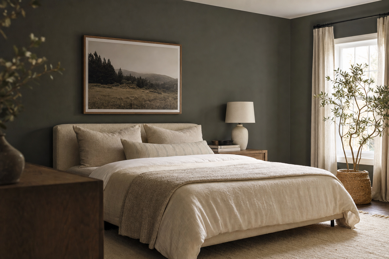 Shade‐Grown by Sherwin-Williams on interiors