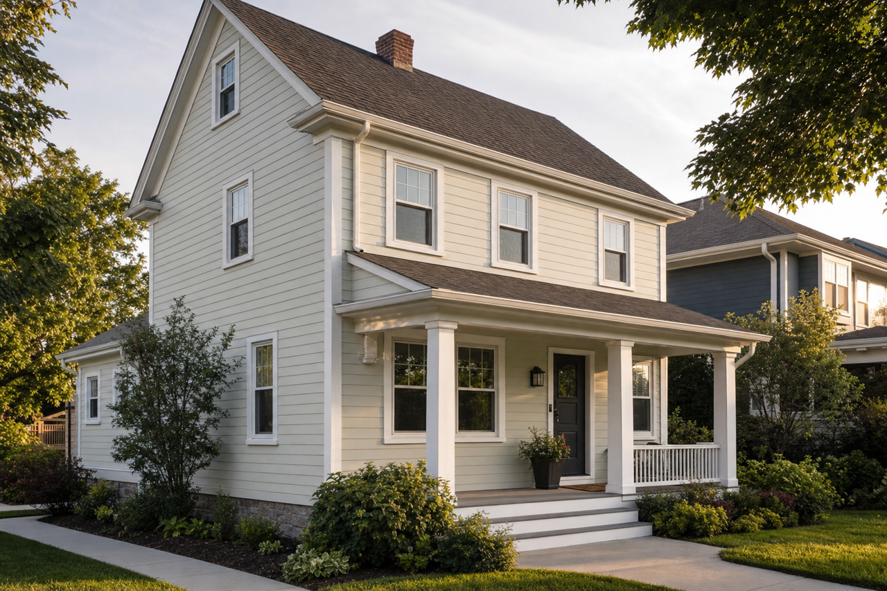 Opaline by Sherwin-Williams on exterior