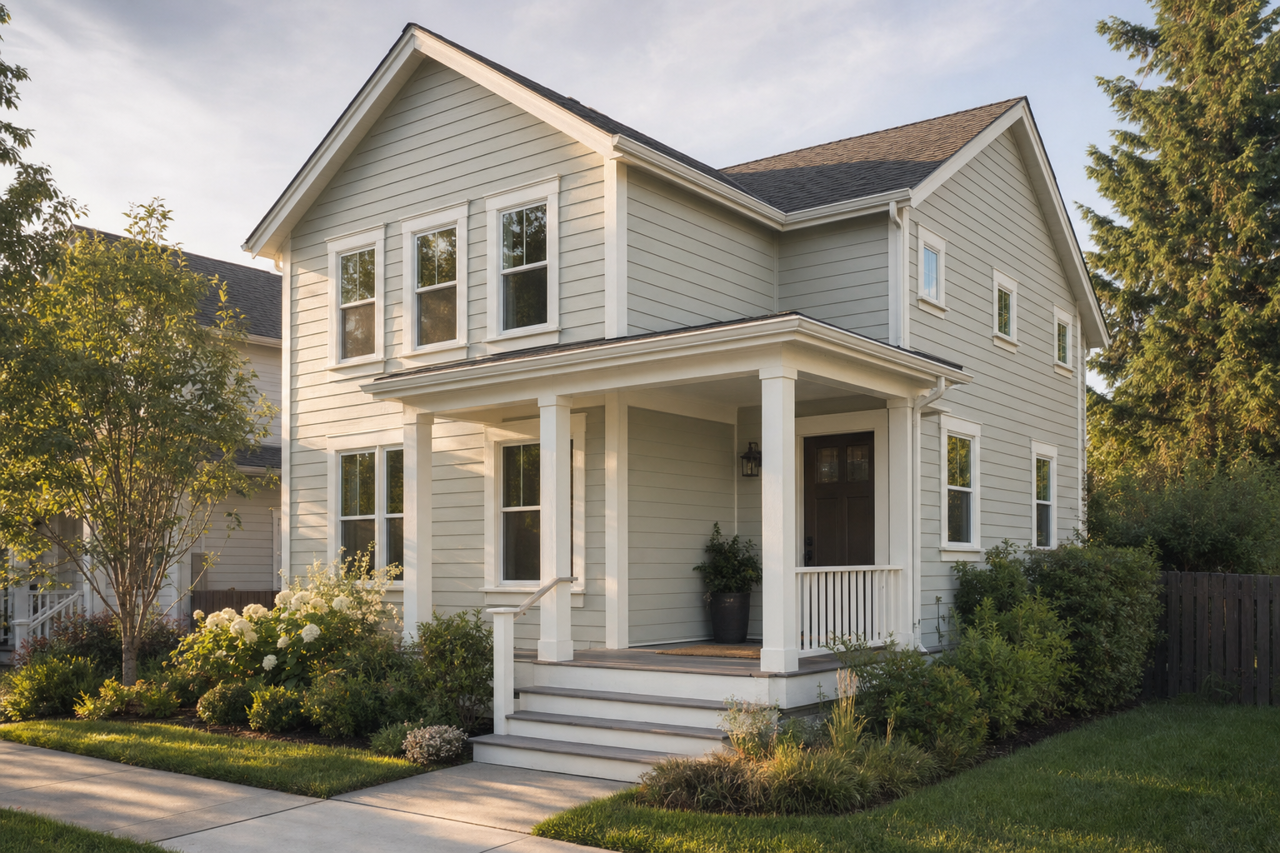 Contented by Sherwin-Williams on exterior