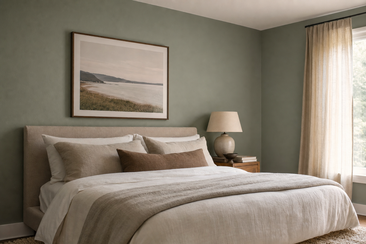 Privilege Green by Sherwin-Williams on interiors