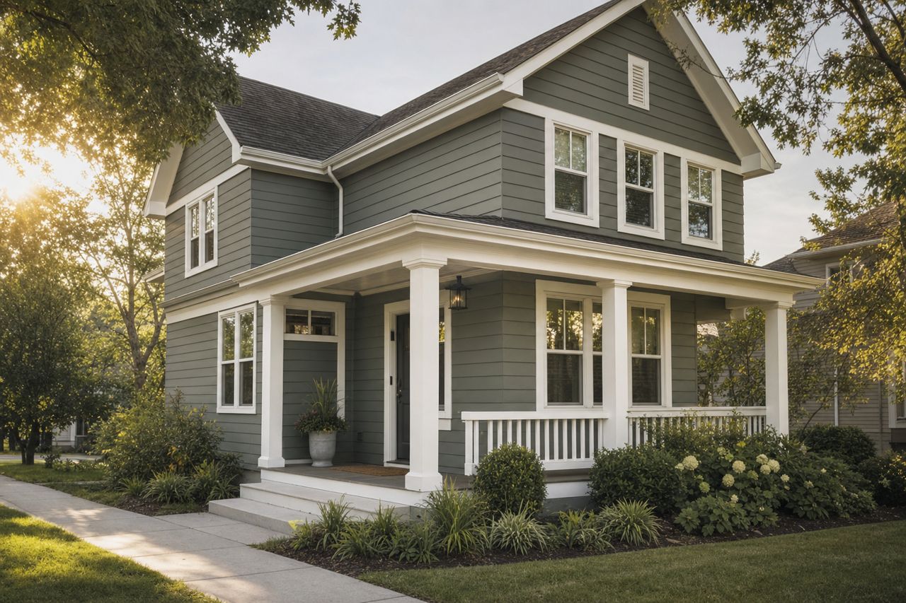 Basil by Sherwin-Williams on exterior