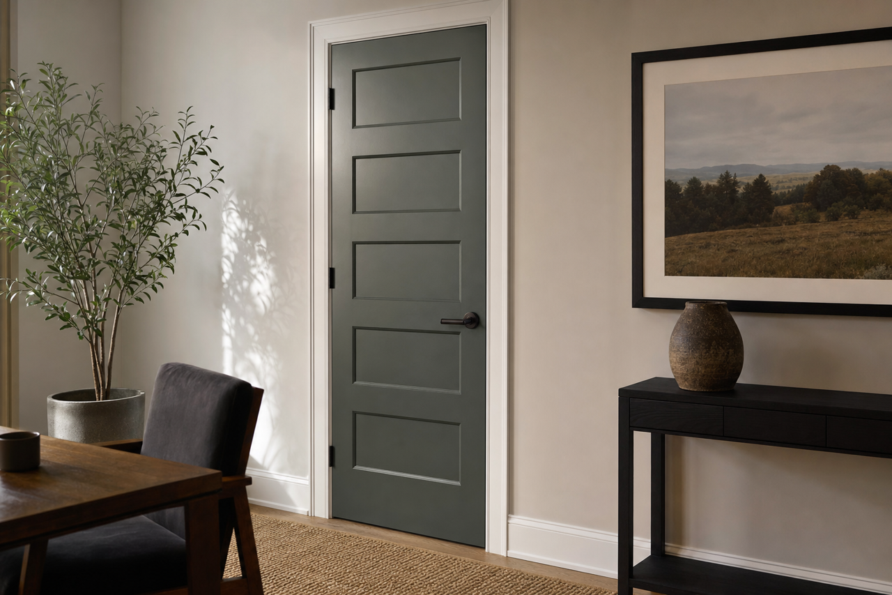 Rock Garden by Sherwin-Williams on interior-doors