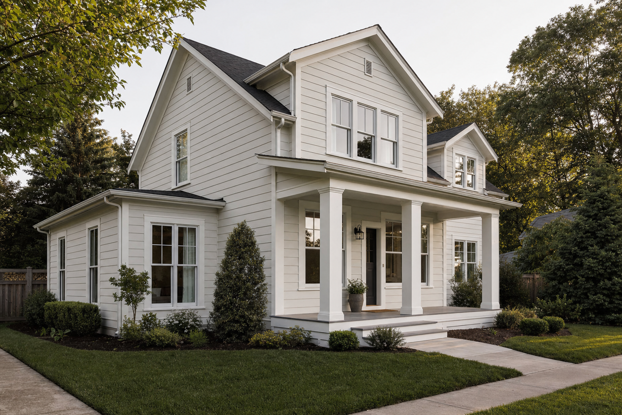 Frosty White by Sherwin-Williams on exterior