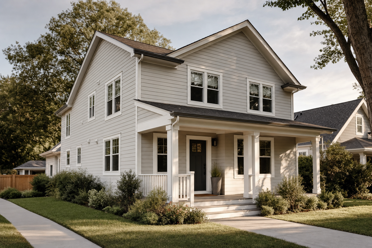 Aloof Gray by Sherwin-Williams on exterior