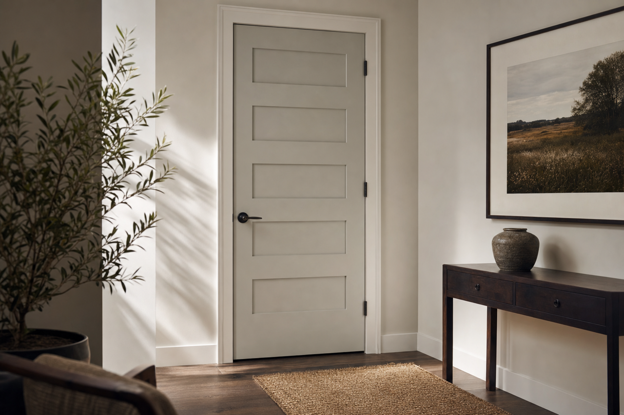 Sensible Hue by Sherwin-Williams on interior-doors