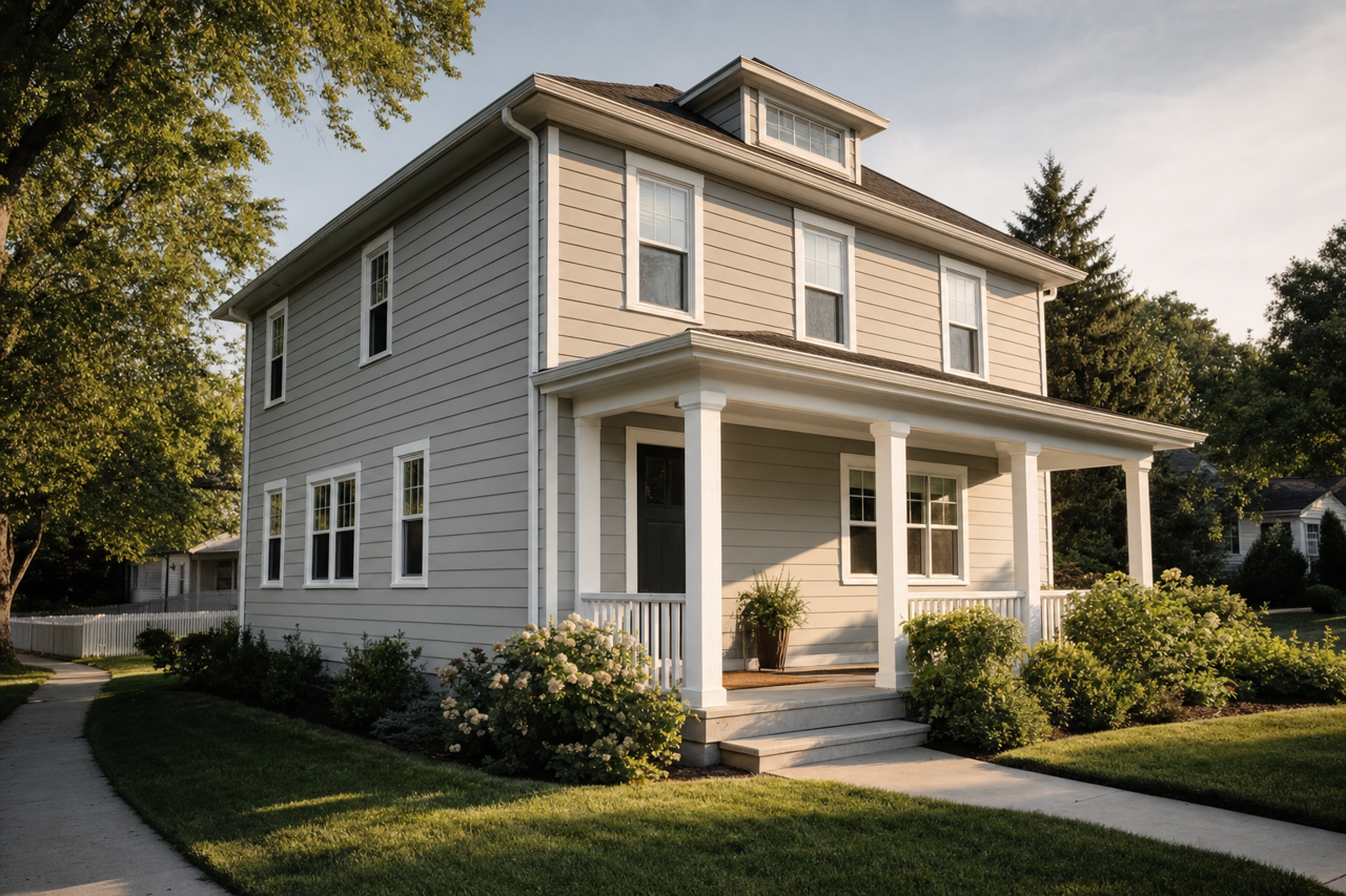 Rare Gray by Sherwin-Williams on exterior
